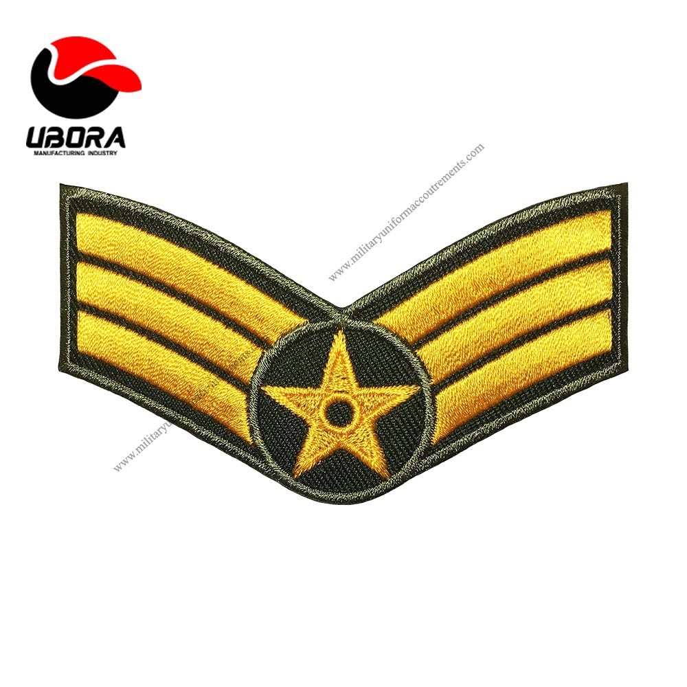 good Senior Chevrons Rank US Air Force  Morale Sew on Iron on Embroidered Applique